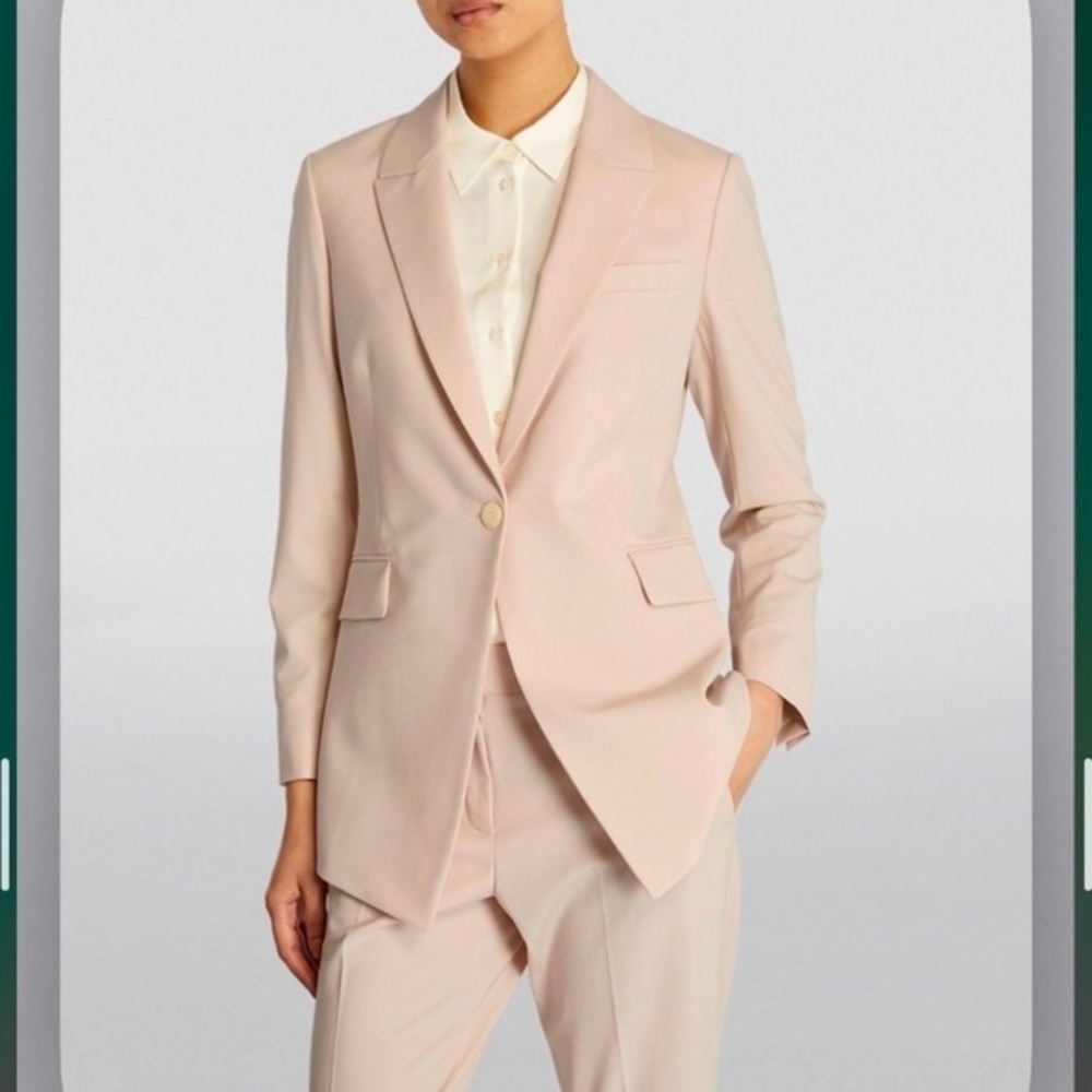 Theory Etiennette Blazer in Good Wool in Natual Size 0